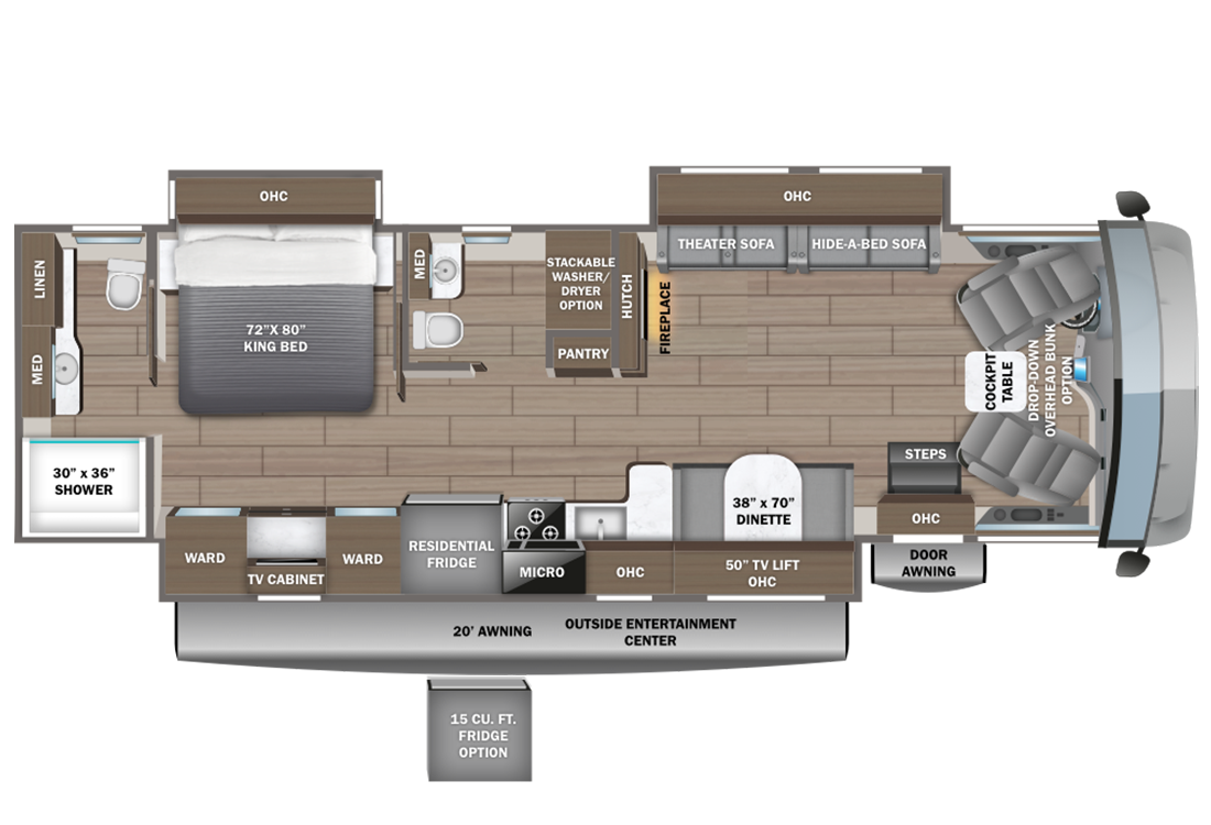 2024 Entegra Vision Xl 36C Floorplan Image